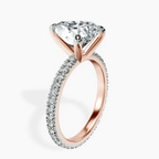 18kt Rose Gold Claire Full Eternity Lab Diamond Ring standing product image one