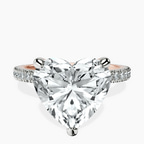10kt Rose Gold Claire Full Eternity Lab Diamond Ring front image