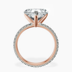 10kt Rose Gold Claire Full Eternity Lab Diamond Ring side right image one