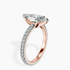 9ct Rose Gold Claire Full Eternity Lab Diamond Ring standing product image one