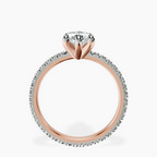 9ct Rose Gold Claire Full Eternity Lab Diamond Ring side right image one