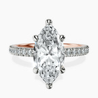 14kt Rose Gold Claire Full Eternity Lab Diamond Ring front image