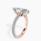 14kt Rose Gold Claire Full Eternity Lab Diamond Ring standing product image one