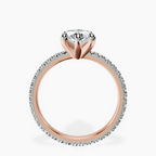 14kt Rose Gold Claire Full Eternity Lab Diamond Ring side right image one