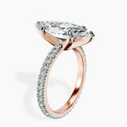 14kt Rose Gold Claire Full Eternity Lab Diamond Ring standing product image one