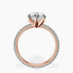 14kt Rose Gold Claire Full Eternity Lab Diamond Ring side right image one