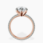 14kt Rose Gold Claire Full Eternity Lab Diamond Ring side right image one