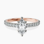 18kt Rose Gold Claire Full Eternity Lab Diamond Ring front image