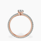 18kt Rose Gold Claire Full Eternity Lab Diamond Ring side right image one