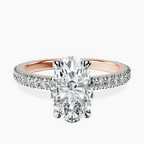 9ct Rose Gold Claire Full Eternity Lab Diamond Ring front image