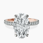 18kt Rose Gold Claire Full Eternity Lab Diamond Ring front image