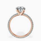 18kt Rose Gold Claire Full Eternity Lab Diamond Ring side right image one