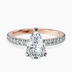 14kt Rose Gold Claire Full Eternity Lab Diamond Ring front image
