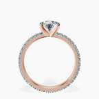 14kt Rose Gold Claire Full Eternity Lab Diamond Ring side right image one