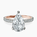 14kt Rose Gold Claire Full Eternity Lab Diamond Ring front image