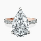 18kt Rose Gold Claire Full Eternity Lab Diamond Ring front image