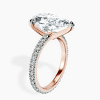 18kt Rose Gold Claire Full Eternity Lab Diamond Ring standing product image one