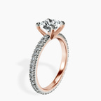 14kt Rose Gold Claire Full Eternity Lab Diamond Ring standing product image one
