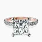 14kt Rose Gold Claire Full Eternity Lab Diamond Ring front image
