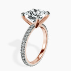 14kt Rose Gold Claire Full Eternity Lab Diamond Ring standing product image one