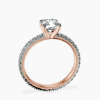 18kt Rose Gold Claire Full Eternity Lab Diamond Ring side right image one