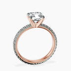 9ct Rose Gold Claire Full Eternity Lab Diamond Ring side right image one