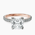 18kt Rose Gold Claire Full Eternity Lab Diamond Ring front image