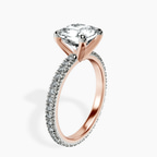 18kt Rose Gold Claire Full Eternity Lab Diamond Ring standing product image one