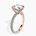 14kt Rose Gold Claire Full Eternity Lab Diamond Ring standing product image one