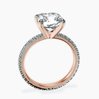 14kt Rose Gold Claire Full Eternity Lab Diamond Ring side right image one