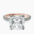 18kt Rose Gold Claire Full Eternity Lab Diamond Ring front image