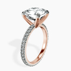 18kt Rose Gold Claire Full Eternity Lab Diamond Ring standing product image one