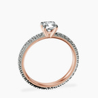 18kt Rose Gold Claire Full Eternity Lab Diamond Ring side right image one