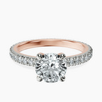 14kt Rose Gold Claire Full Eternity Lab Diamond Ring front image