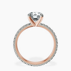 14ct Rose Gold Claire Full Eternity Lab Diamond Ring side right image one