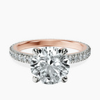 14kt Rose Gold Claire Full Eternity Lab Diamond Ring front image