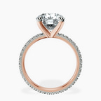 14kt Rose Gold Claire Full Eternity Lab Diamond Ring side right image one
