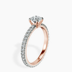 10kt Rose Gold Claire Full Eternity Lab Diamond Ring standing product image one