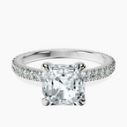 Platinum Claire Full Eternity Lab Diamond Ring front image