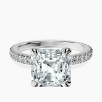 Platinum Claire Full Eternity Lab Diamond Ring front image
