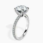 Platinum Claire Full Eternity Lab Diamond Ring standing product image one