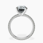 Platinum Claire Full Eternity Lab Diamond Ring side right image one