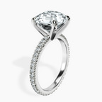 14kt White Gold Claire Full Eternity Lab Diamond Ring standing product image one