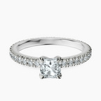 14kt White Gold Claire Full Eternity Lab Diamond Ring front image