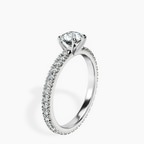 14kt White Gold Claire Full Eternity Lab Diamond Ring standing product image one