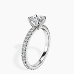 Platinum Claire Full Eternity Lab Diamond Ring standing product image one