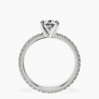 Platinum Claire Full Eternity Lab Diamond Ring side right image one