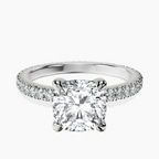 Platinum Claire Full Eternity Lab Diamond Ring front image
