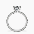 Platinum Claire Full Eternity Lab Diamond Ring side right image one