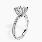 18kt White Gold Claire Full Eternity Lab Diamond Ring standing product image one